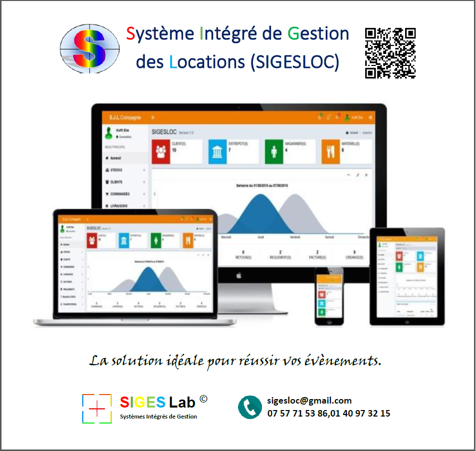 Votre logiciel de location (Détail : QR Code)