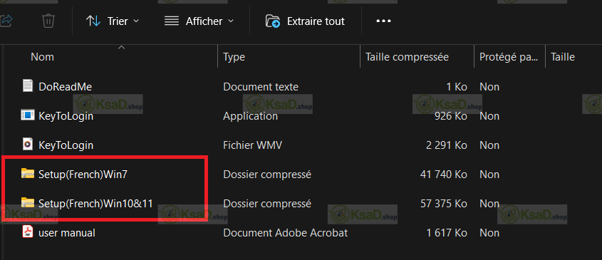 Versions du logiciel scanneur