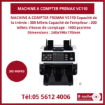 MACHINE A COMPTER PREMAX VC110