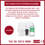 KIT COMPLET DE SYSTÈME D’ALARME  CWIFI + SIM