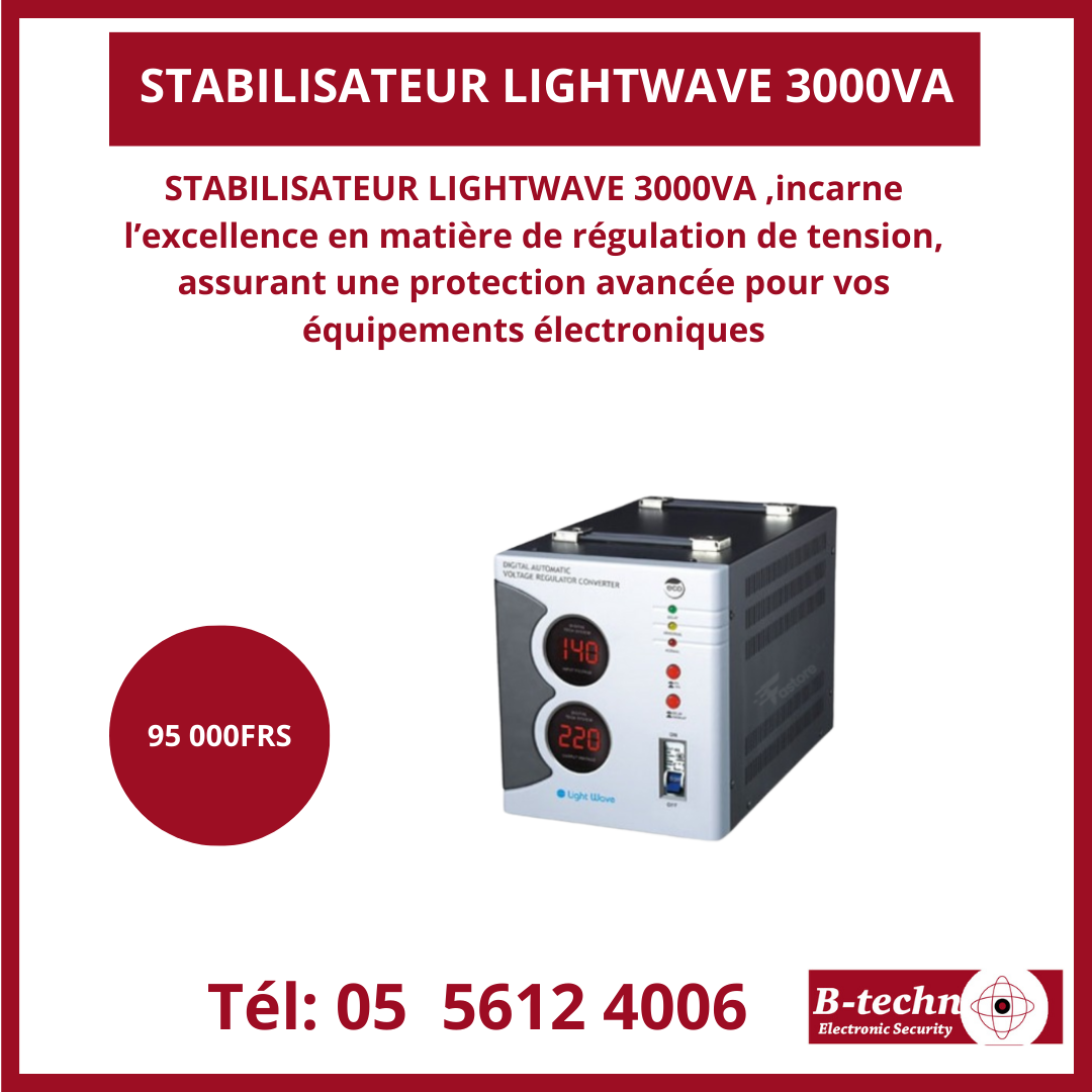 STABILISATEUR LIGHTWAVE 3000VA