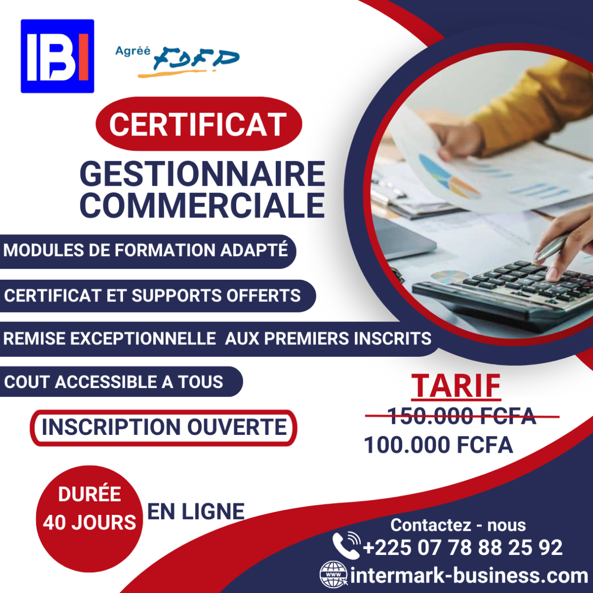 AFFICHE DE GESTION COMMERCIALE