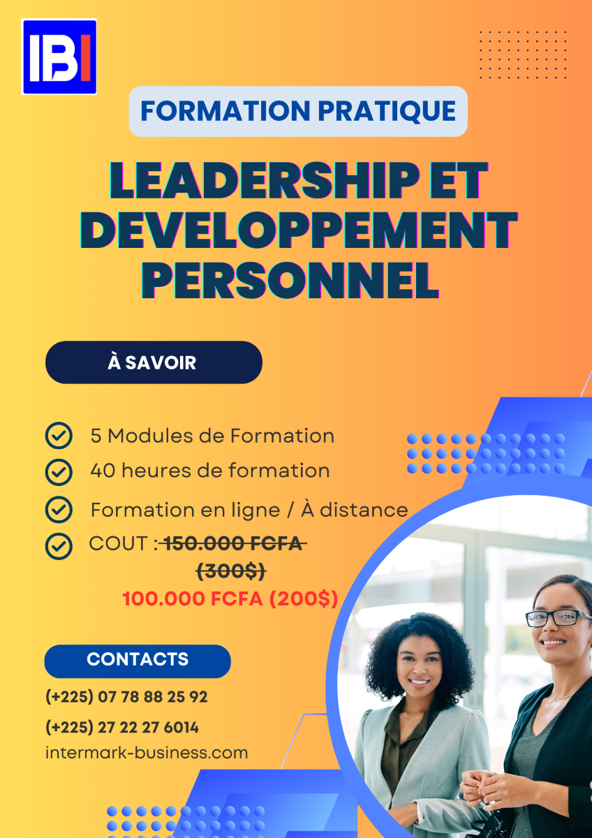 AFFICHE LEADERSHIP ET DEVELOPPEMENT PERSONNEL