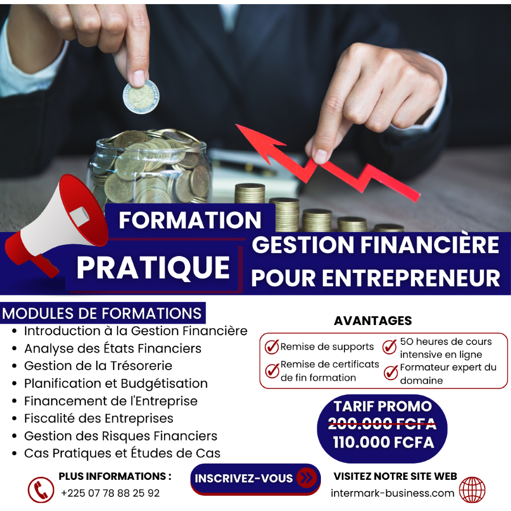 AFFICHE GESTION FINANCIERE POUR ENTREPRENEUR