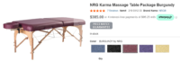 Table Massage Portable mauve