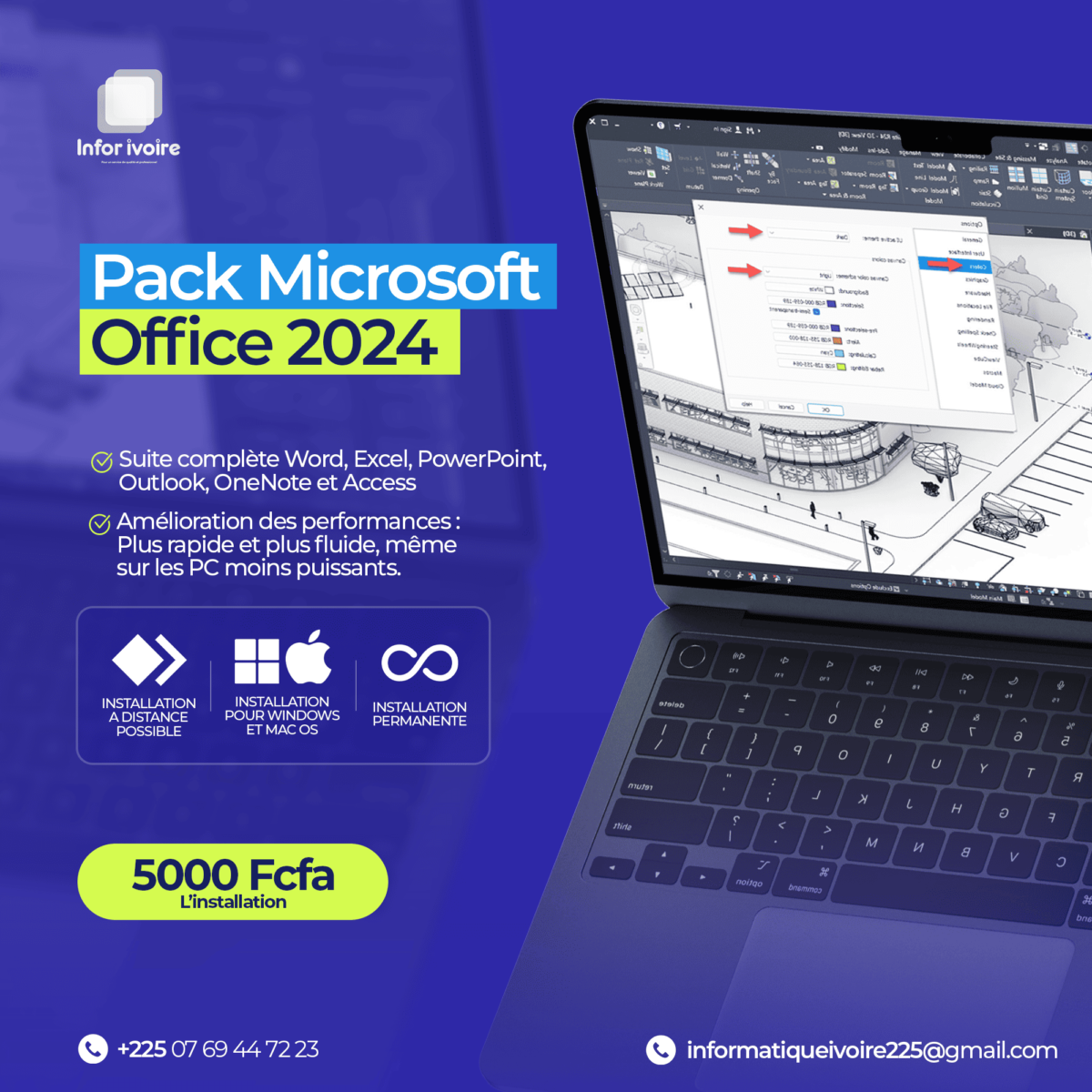 Installation du Pack Office 2024