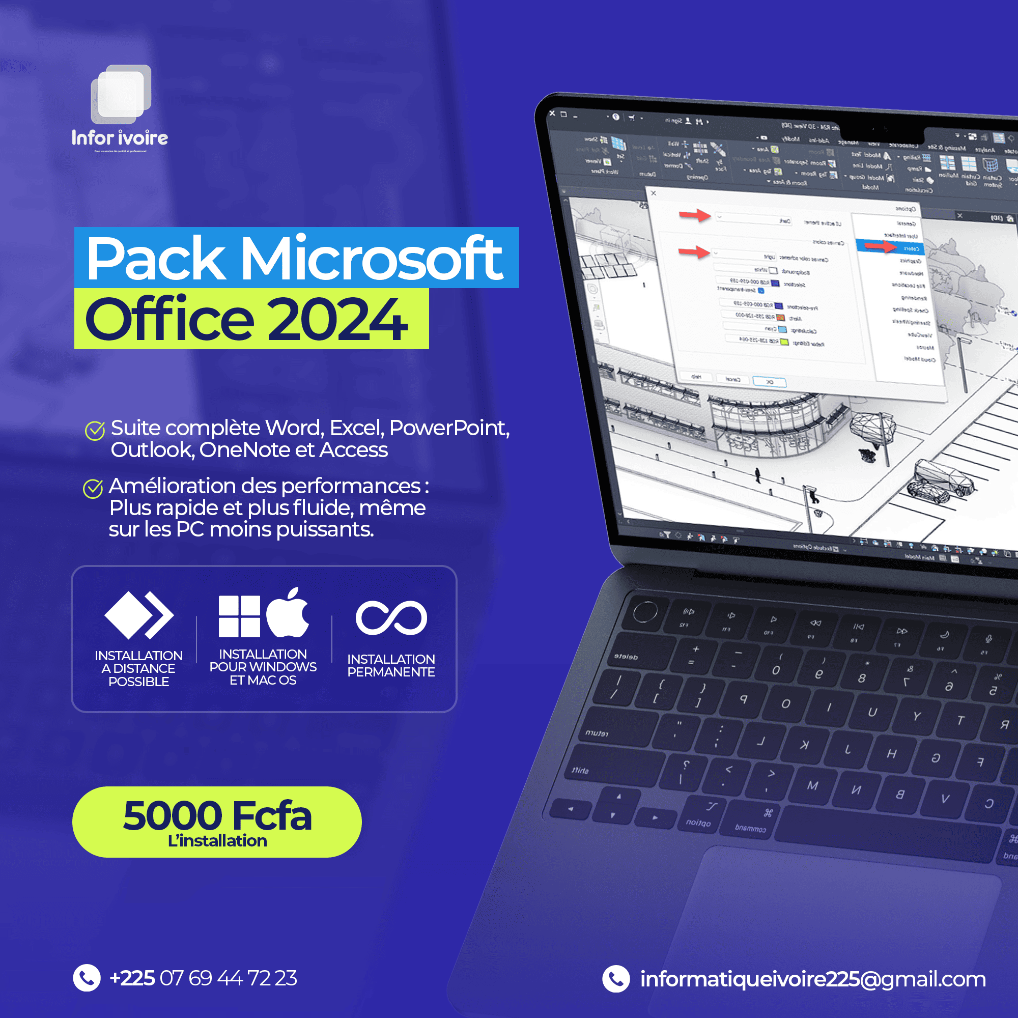 Installation du Pack Office 2024